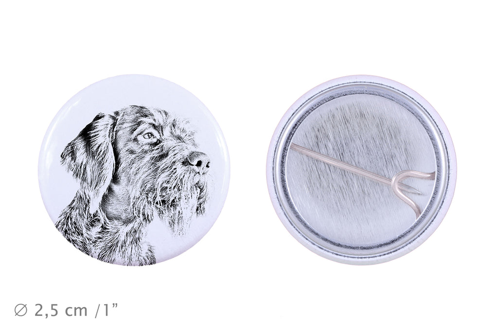 German Wirehaired Pointer - pin with your dog, add your own photo, Art-Dog brand
