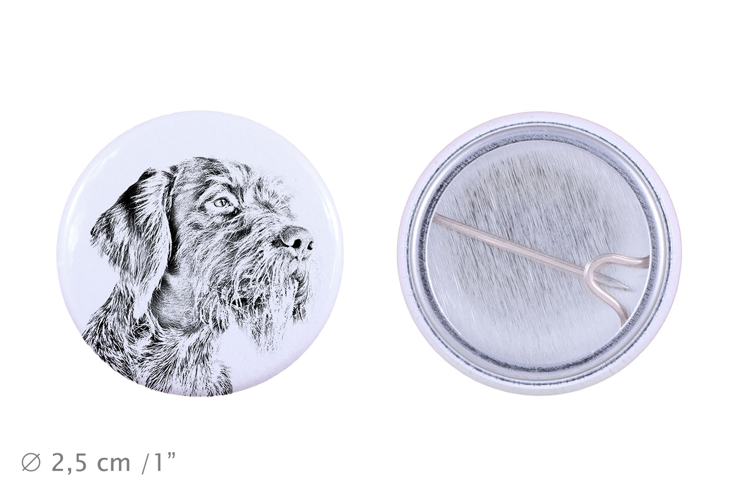 German Wirehaired Pointer - pin with your dog, add your own photo, Art-Dog brand