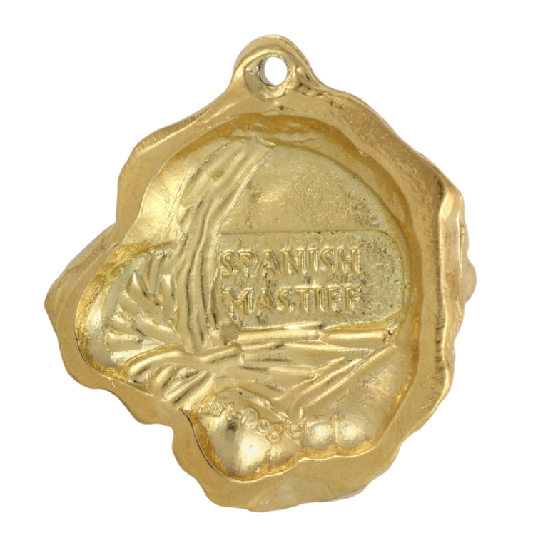 Spanish Mastiff, Mastín Español - keychain and necklace with a dog in a box, high-quality gold-plated product, Art-Dog brand