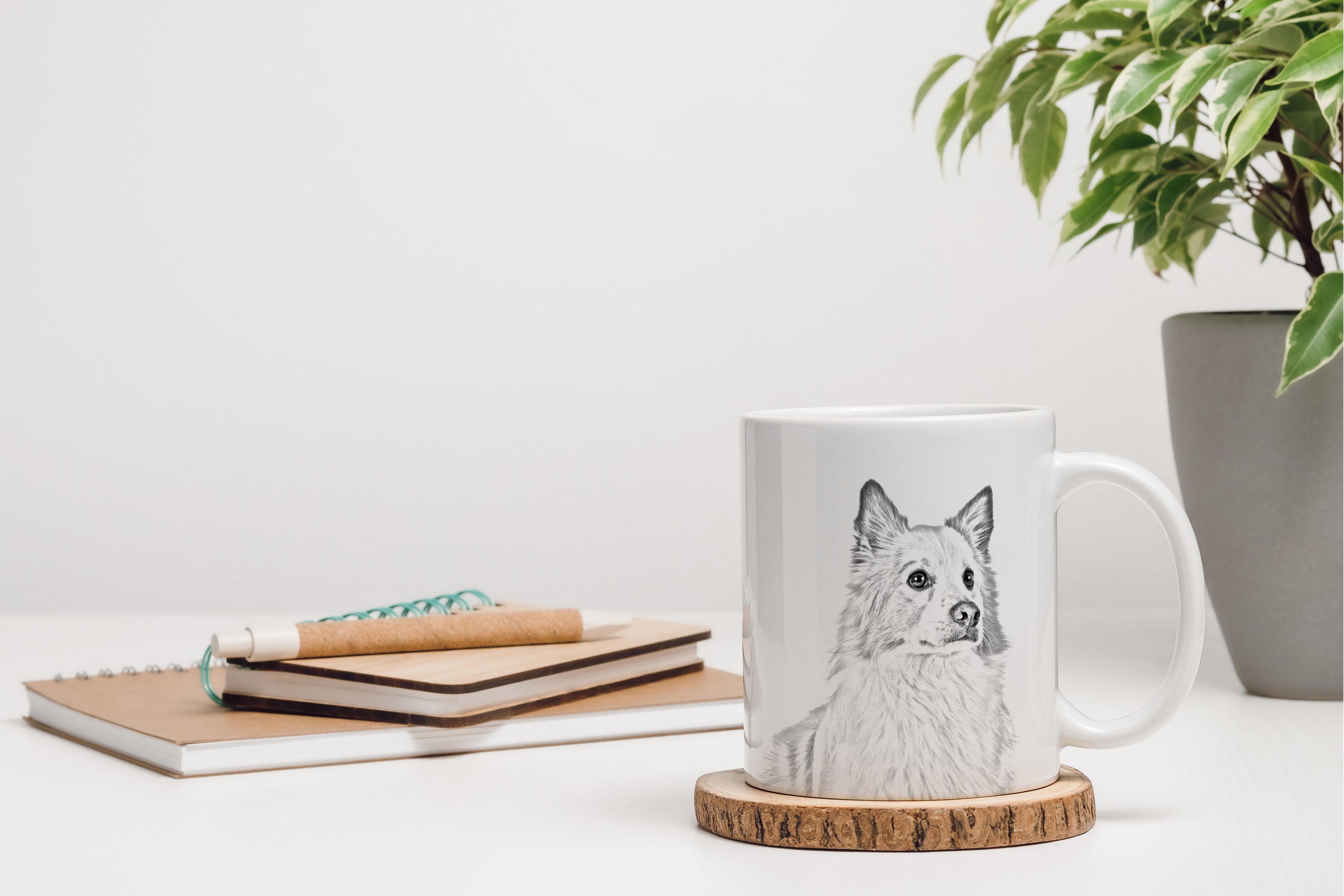 Icelandic Sheepdog, Icelandic Spitz, Iceland Dog - cup with a dog, cup with a photo, personalized gift from the Art-Dog brand