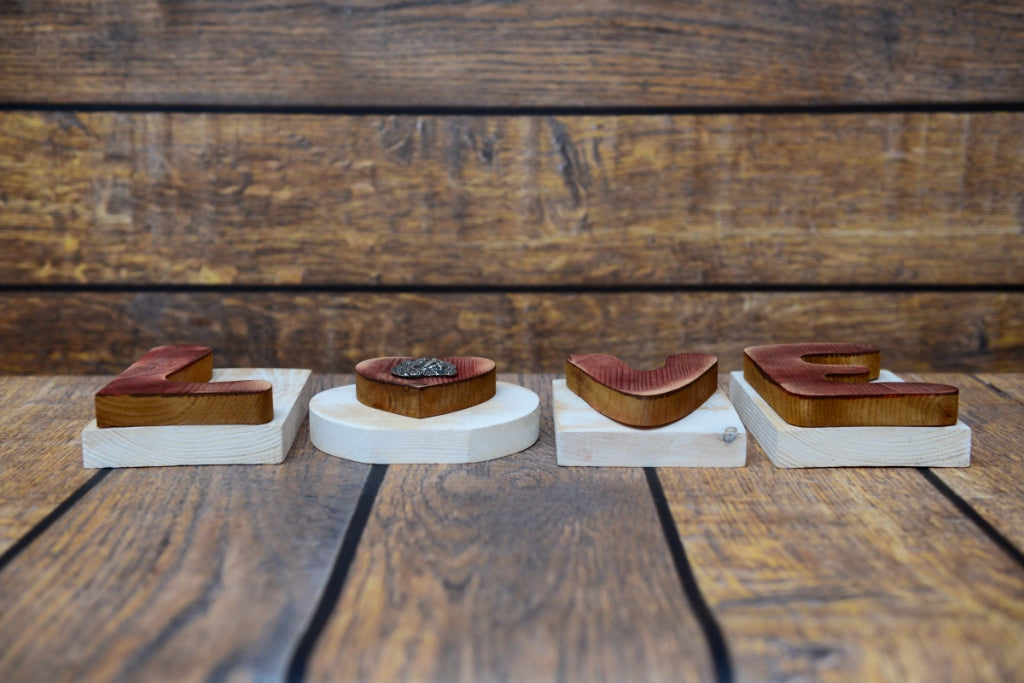 Cavalier King Charles Spaniel - wooden LOVE sign, interior decoration with a dog, charming ornament for the shelf by Art-Dog brand