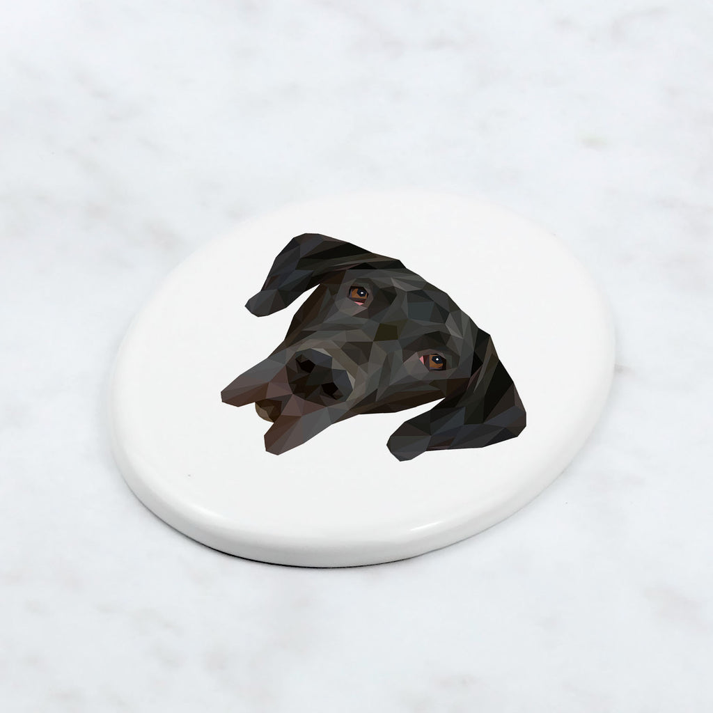 Great Dane I - a plate with a geometric design and the brand name Art-Dog