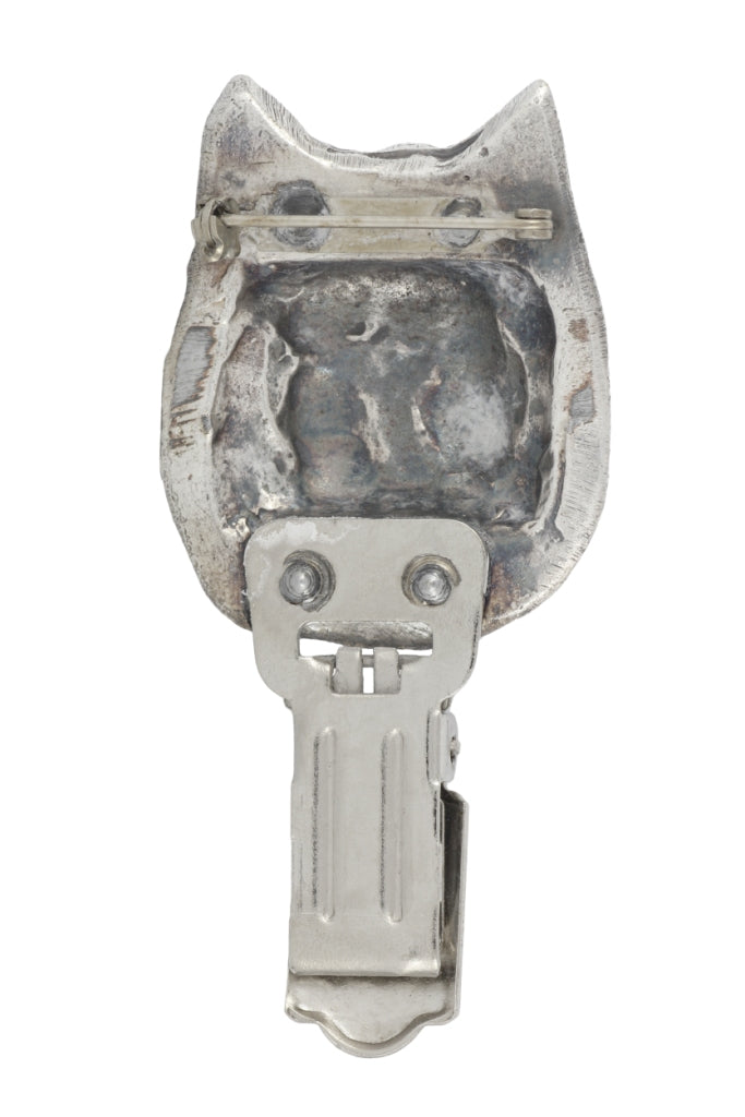 Cairn Terrier - brooch with a clip, holder for a start number, silver-plated dog show pin from the Art-Dog brand