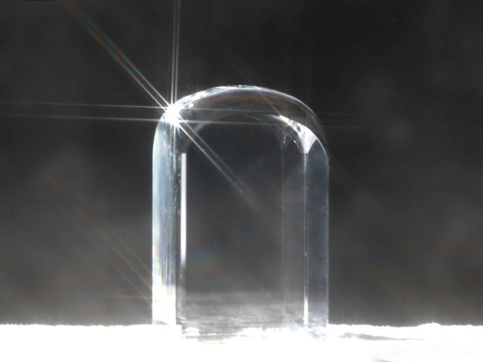 Somali - crystal cube with a photo, photo of a cat in crystal, cubic paperweight from Art-Dog brand