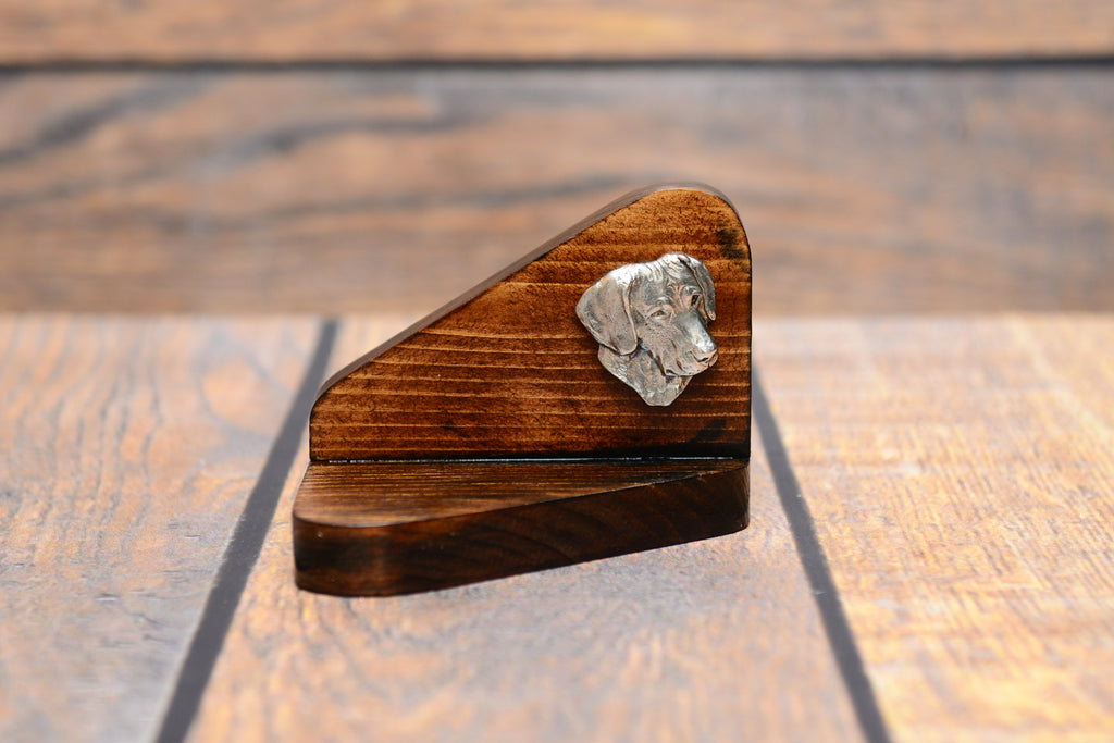 Rhodesian Ridgeback, African Lionhound, African Lion Dog - wooden candle holder with a dog, tealight holder, a memorial place for a dog by Art-Dog brand