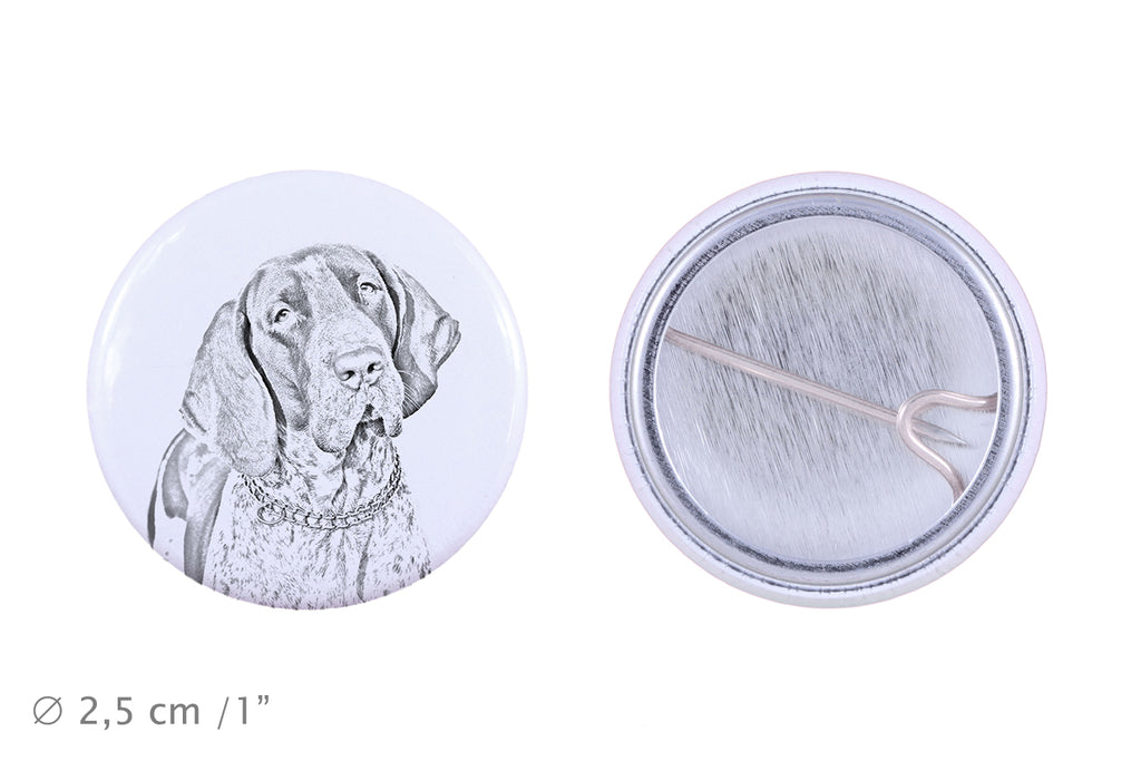 Italian Pointing Dog, Bracco Italiano, Italian Pointer - pin with your dog, add your own photo, Art-Dog brand