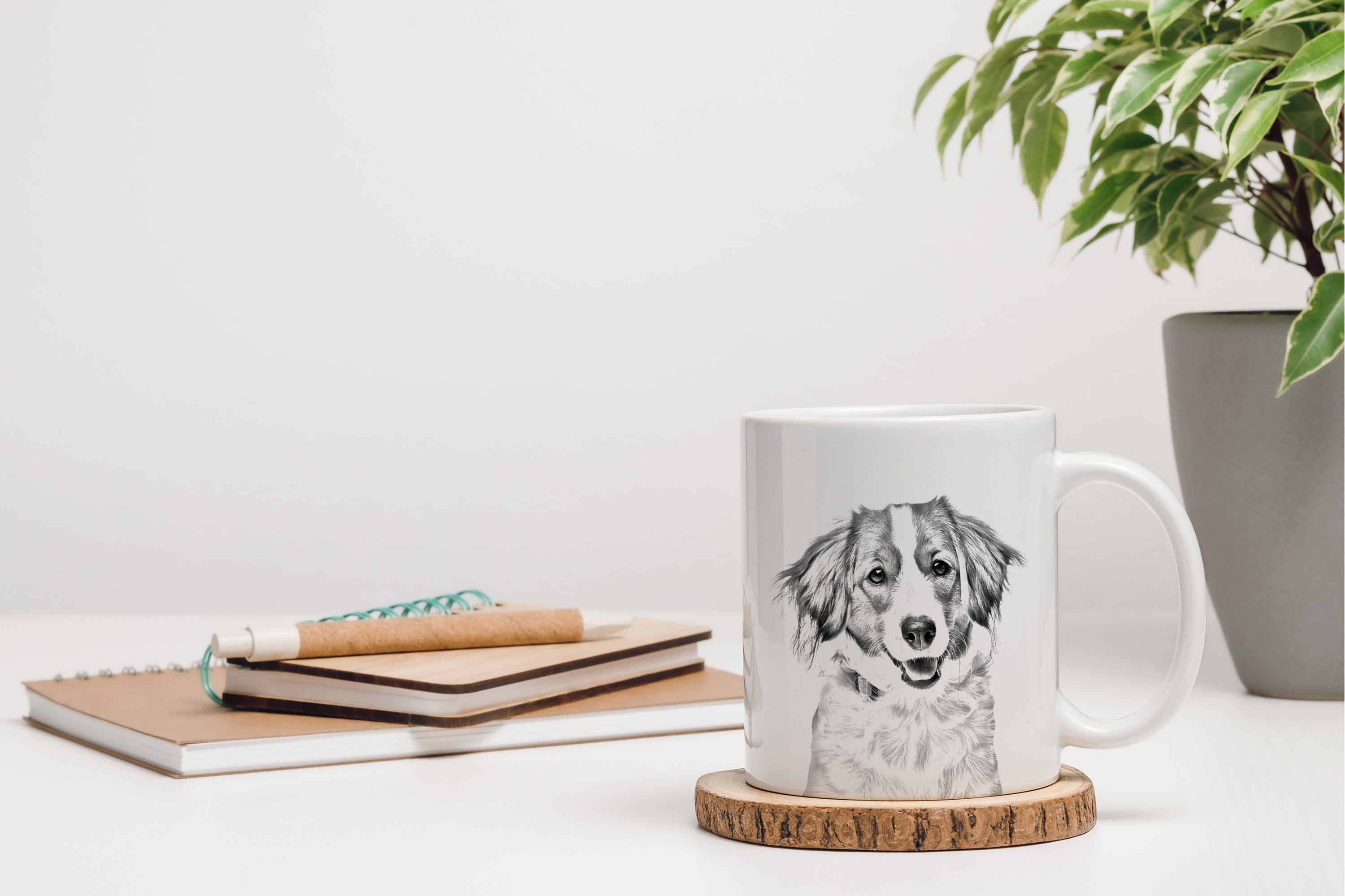 Kooikerhondje - cup with a dog, cute cup with graphics, a gift with your photo from the Art-Dog brand