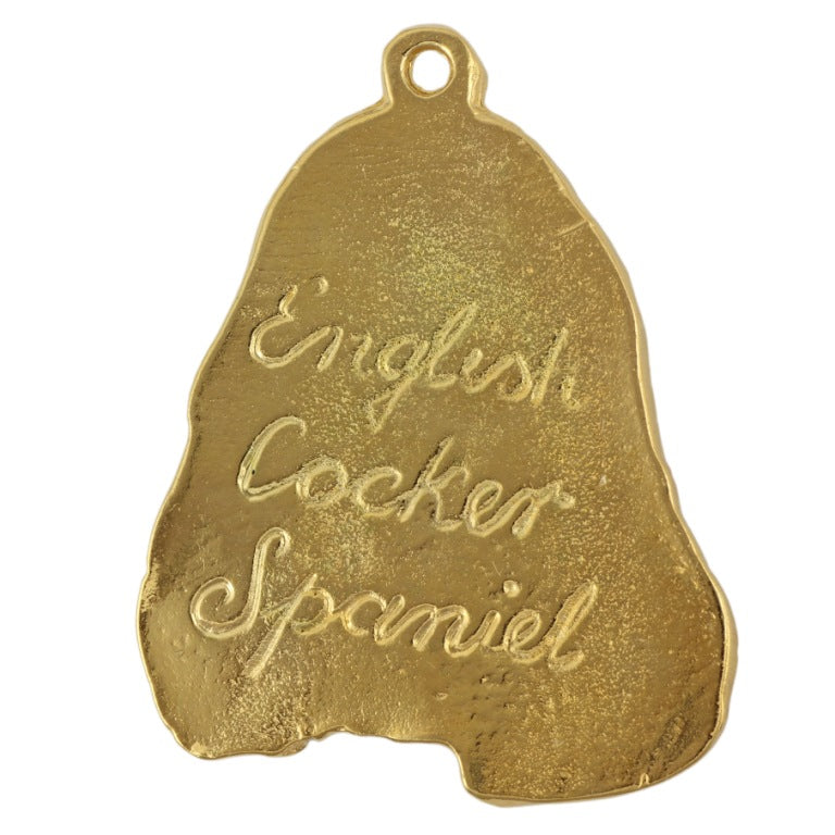 English Cocker Spaniel I - Dog necklace in gift box, gold-plated pendant for dog fan, striking jewellery by Art-Dog