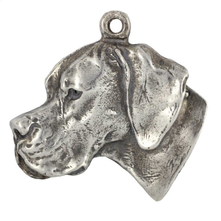 English Pointer I - Silver-plated pendant with a dog in a decorative box, handbag decoration, backpack pendant by Art-Dog brand