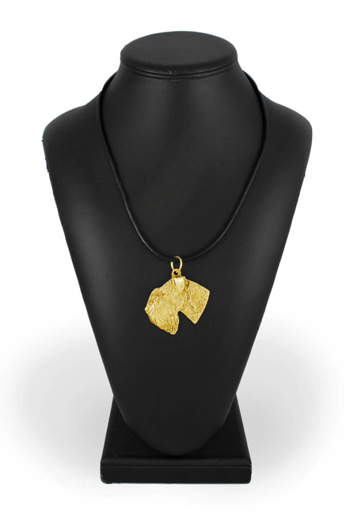 Schnauzer III - necklace with a dog in a gift box, gold-plated pendant for a dog lover, striking jewelry by Art-Dog