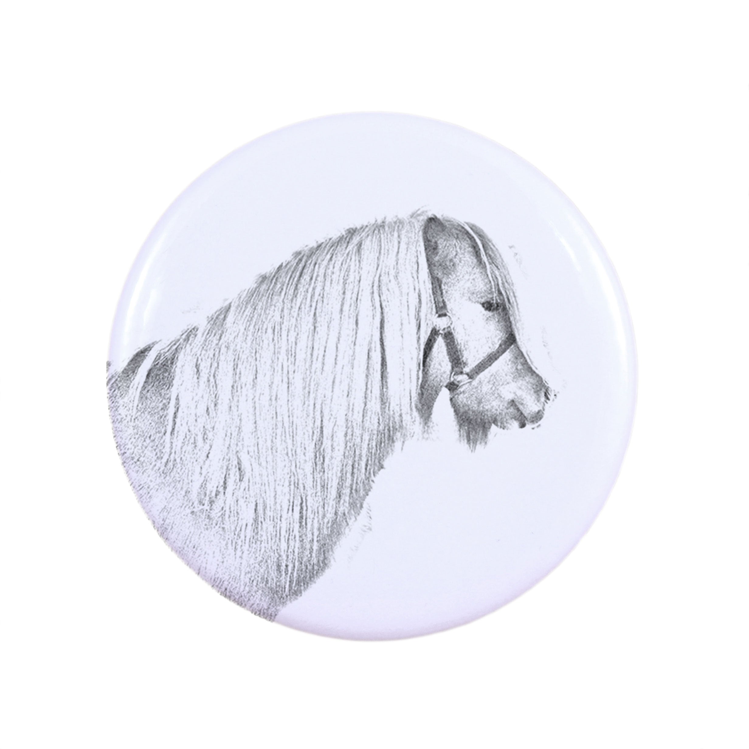 Shetland Pony - magnet with a horse, a unique imprint of the Art-Dog horse brand