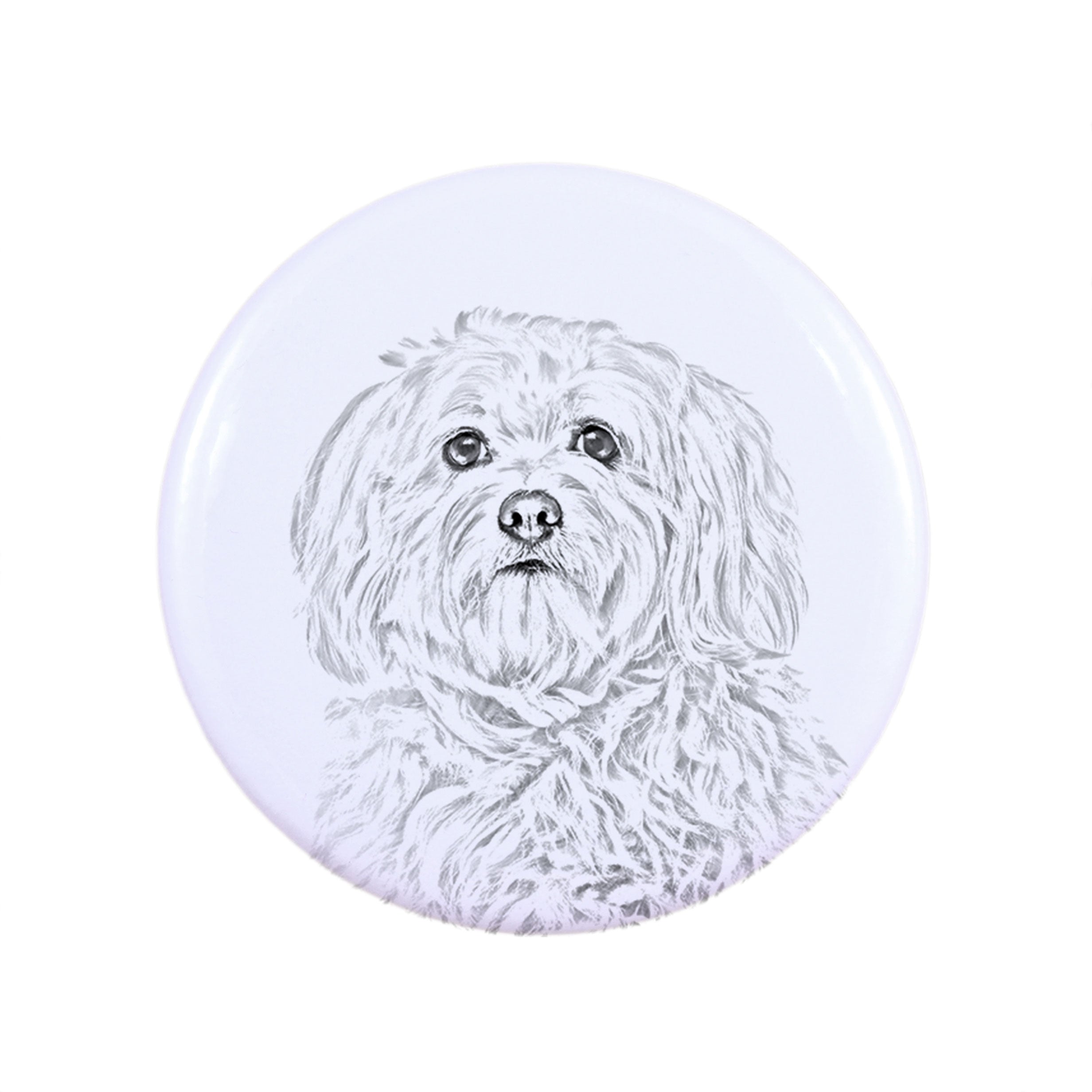 Havanese, Havanese Cuban Bichon, Bichón Havanés - magnet with a dog's pupil, exceptionally light, strong magnet, handmade product by the Art-Dog brand