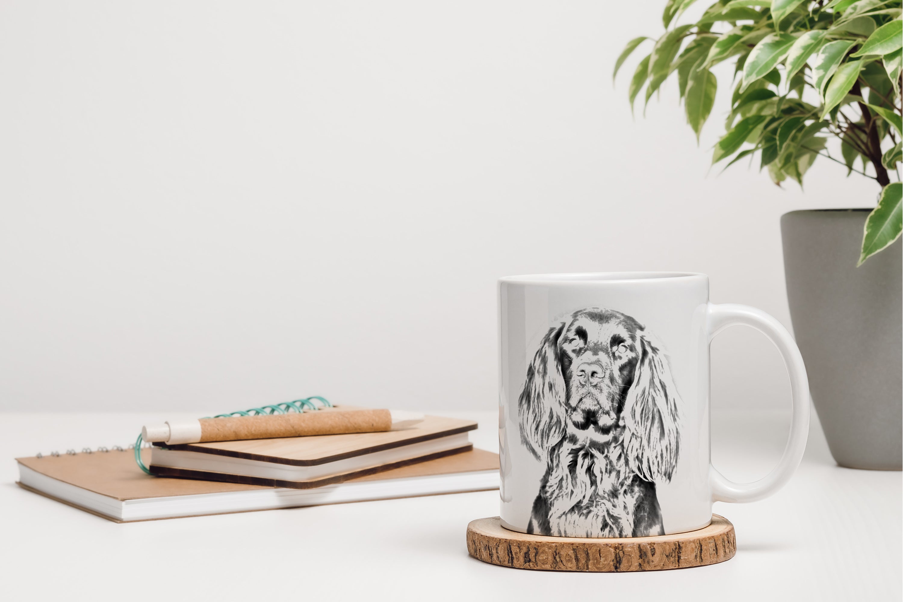 German Wirehaired Pointer I - cup with a dog, cute cup with graphics, a gift with your photo from the Art-Dog brand