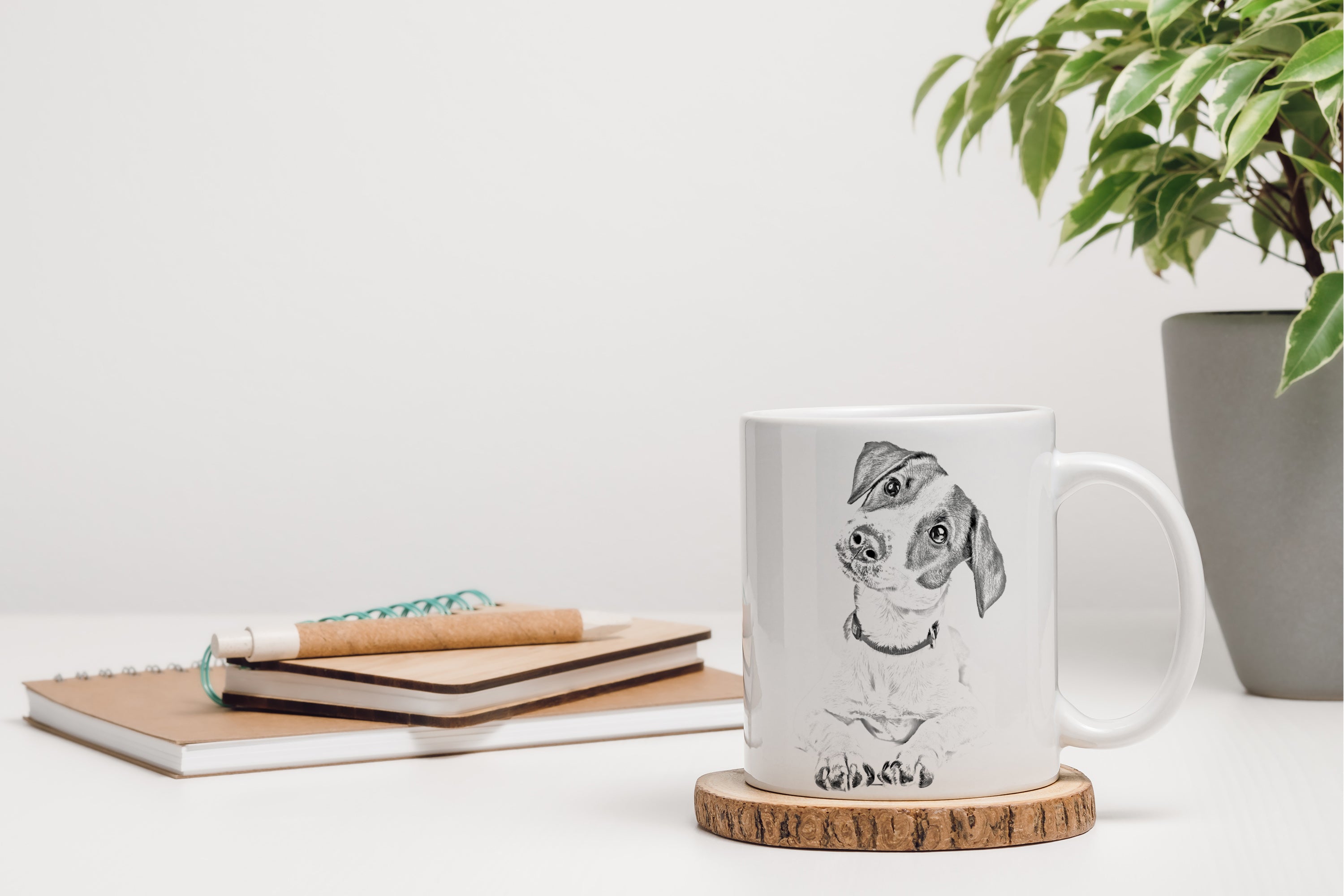 Jack Russell Terrier - cup with a dog, cheerful cup for a dog lover, personalized gift from the Art-Dog brand
