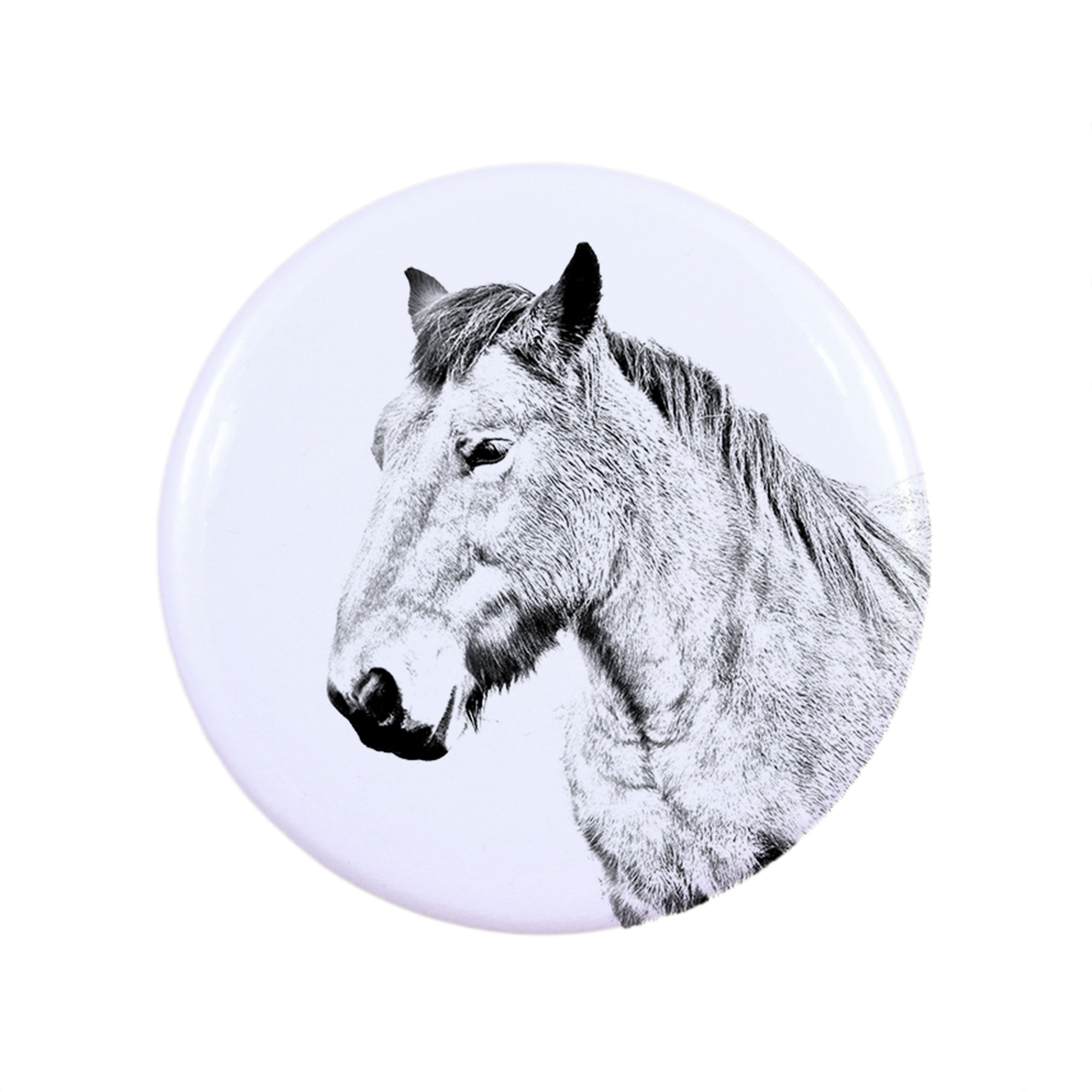 Ardennes Horse - magnet with a horse, a unique imprint of the Art-Dog horse brand
