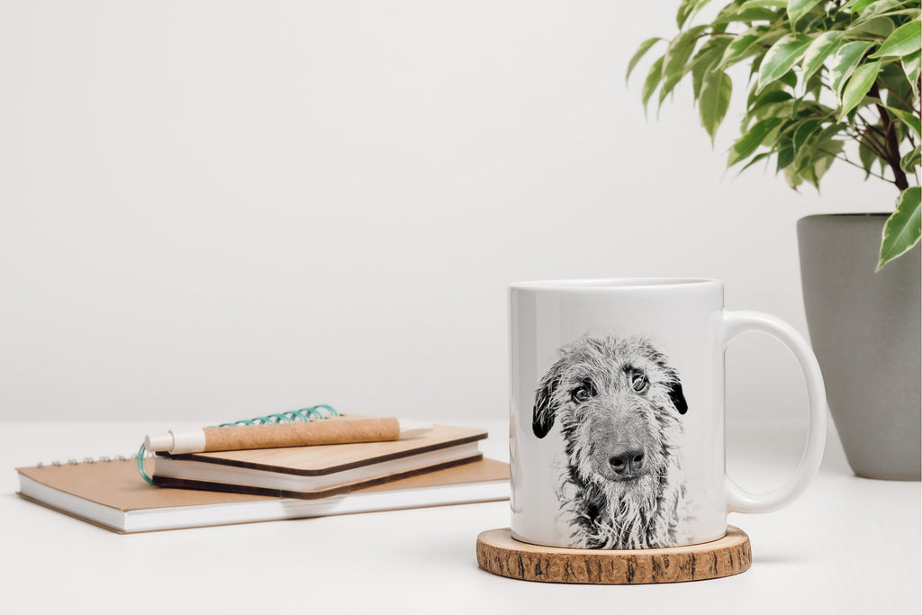 Scottish Deerhound - cup with a dog, cheerful cup for a dog lover, personalized gift from the Art-Dog brand