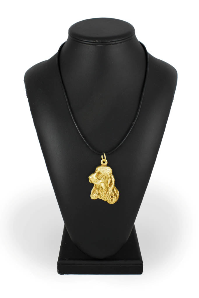 English Cocker Spaniel - necklace with a dog in a gift box, gold-plated pendant for a dog lover, striking jewelry by Art-Dog