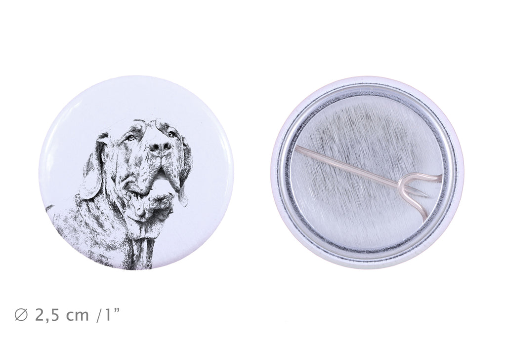 Fila Brasileiro - pin with your dog, add your own photo, Art-Dog brand