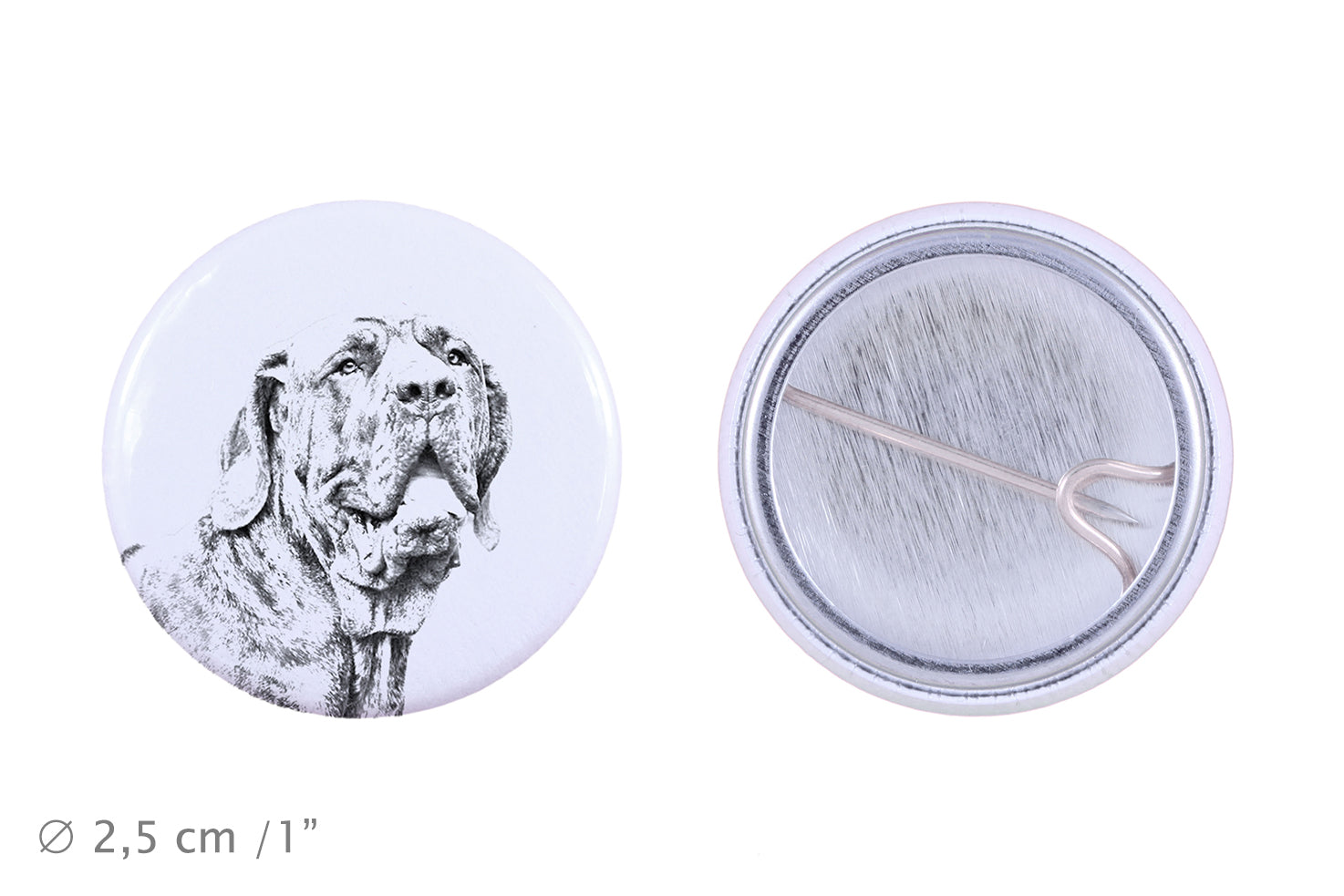 Fila Brasileiro - pin with your dog, add your own photo, Art-Dog brand