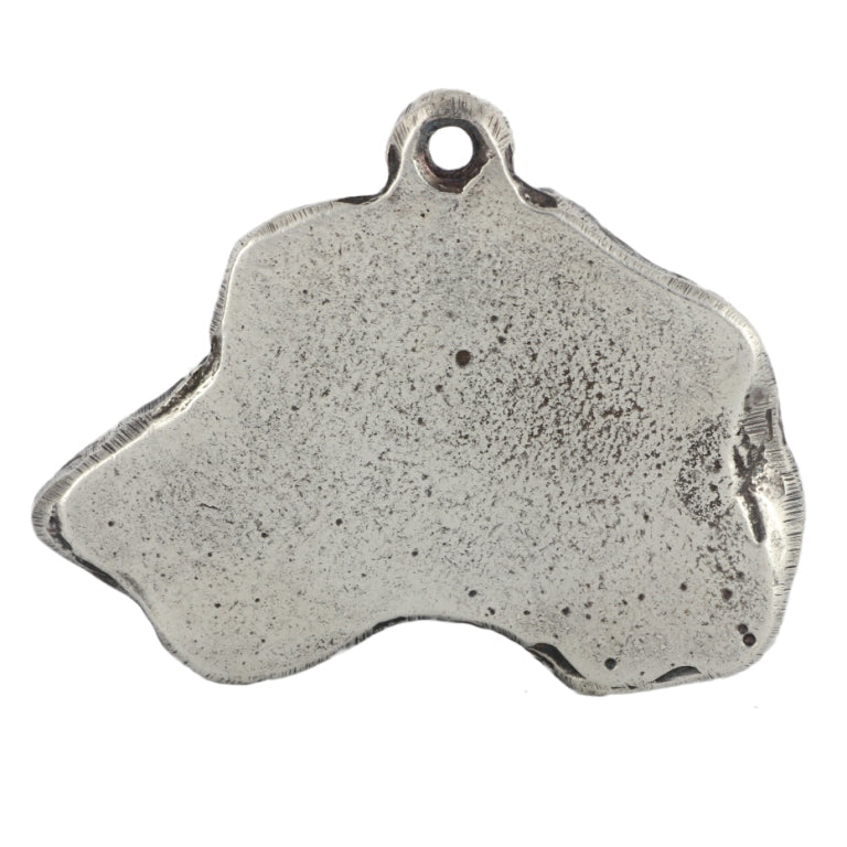 Irish Wolfhound - Silver-plated dog pendant, handbag decoration, backpack pendant by Art-Dog brand