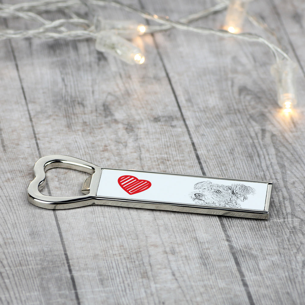 Pumi, Hungarian Pumi, Hungarian herding terrier - bottle opener with a dog, personalized fridge opener, unique gift for a man by Art-Dog brand