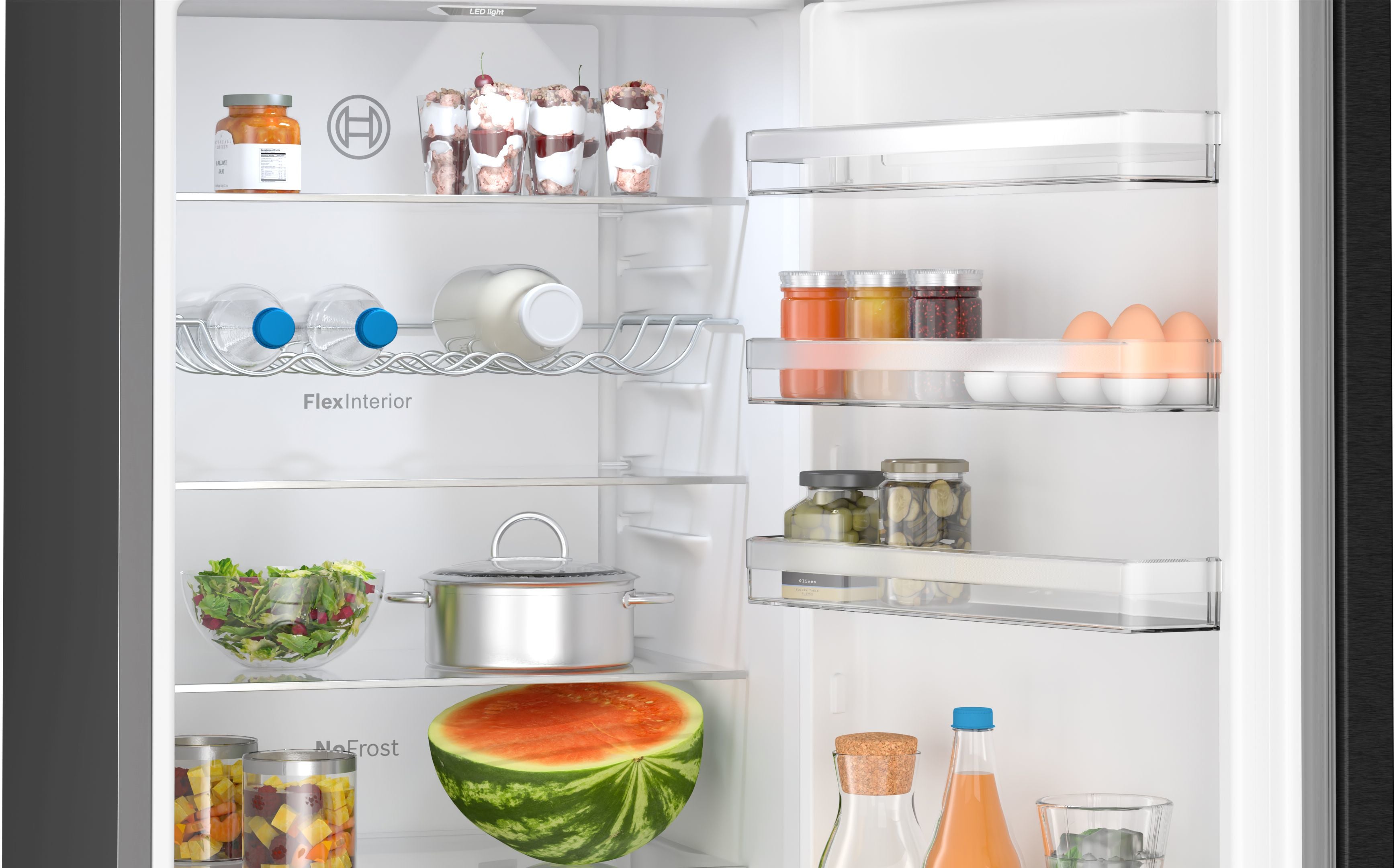 Bosch Bosch Serie 4 KGN39VXCT réfrigérateur-congélateur Pose libre 363 L Gris