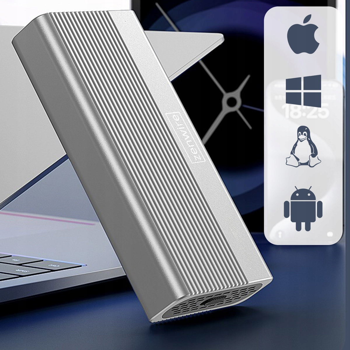 Boîtier SSD M.2 NVMe PCIe USB-C 4.0, emplacement pour disque M.2 Thunderbolt 4, 40 Go, Zenwire M280U4C
