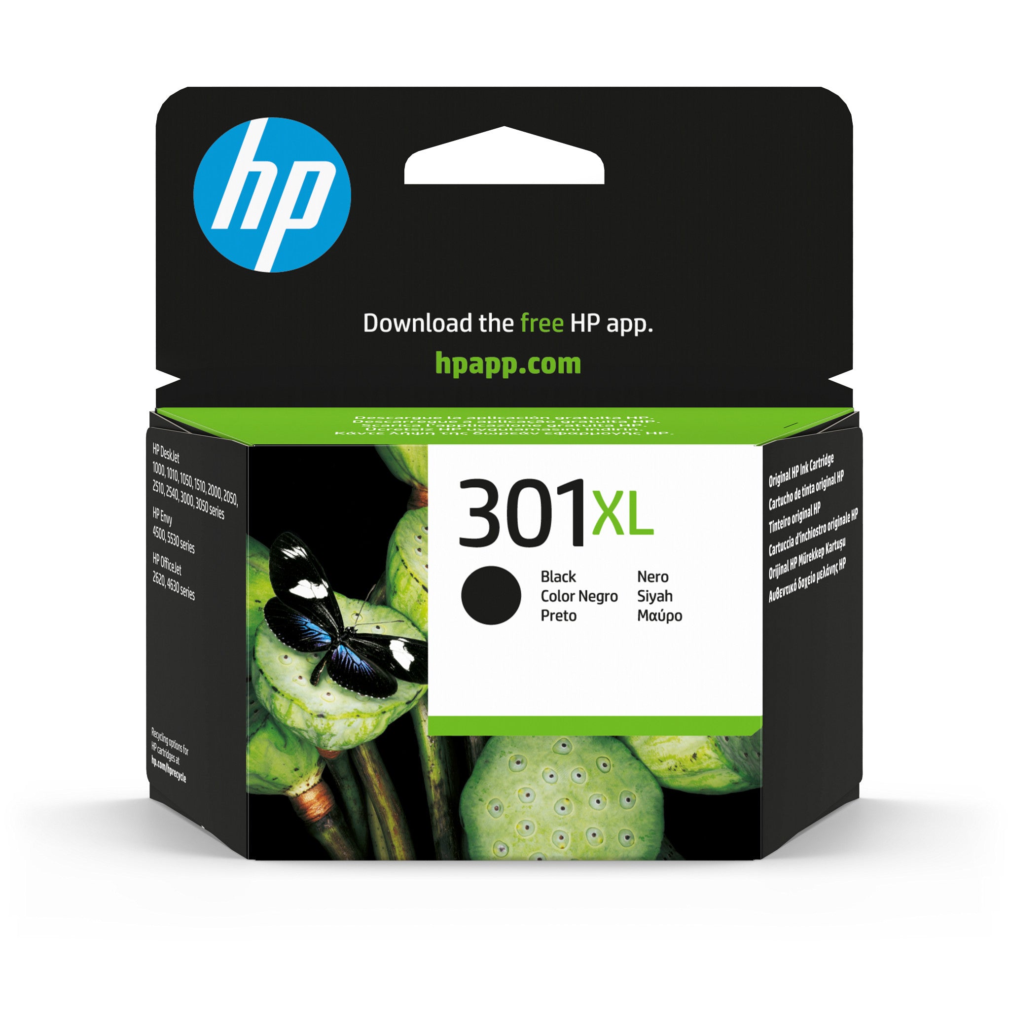 HP 301XL cartouche d'encre noir grande capacité authentique