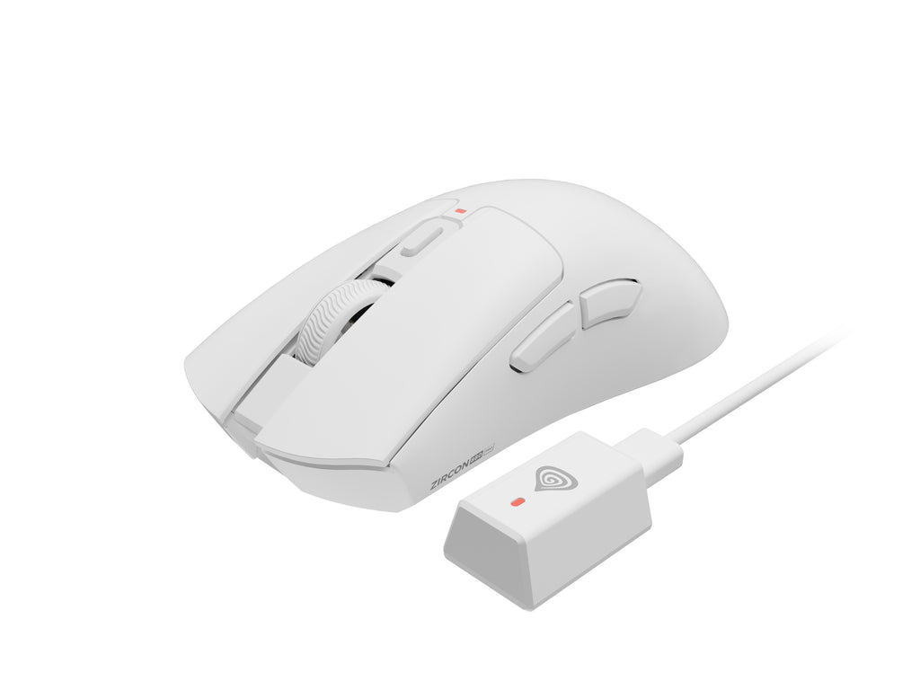 Genesis Zircon 880 Pro Souris Gaming Sans Fil 30000 DPI 8K/8K, Blanche