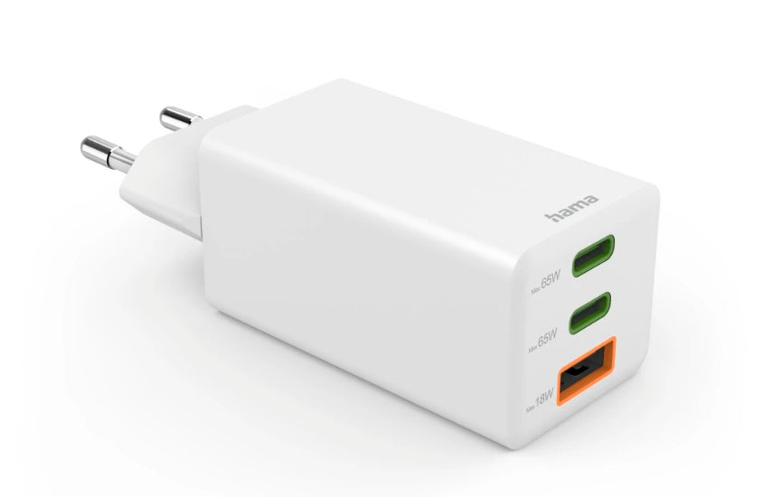 Hama 00201996 Chargeur Secteur Charge Rapide pour Smartphone, Blanc