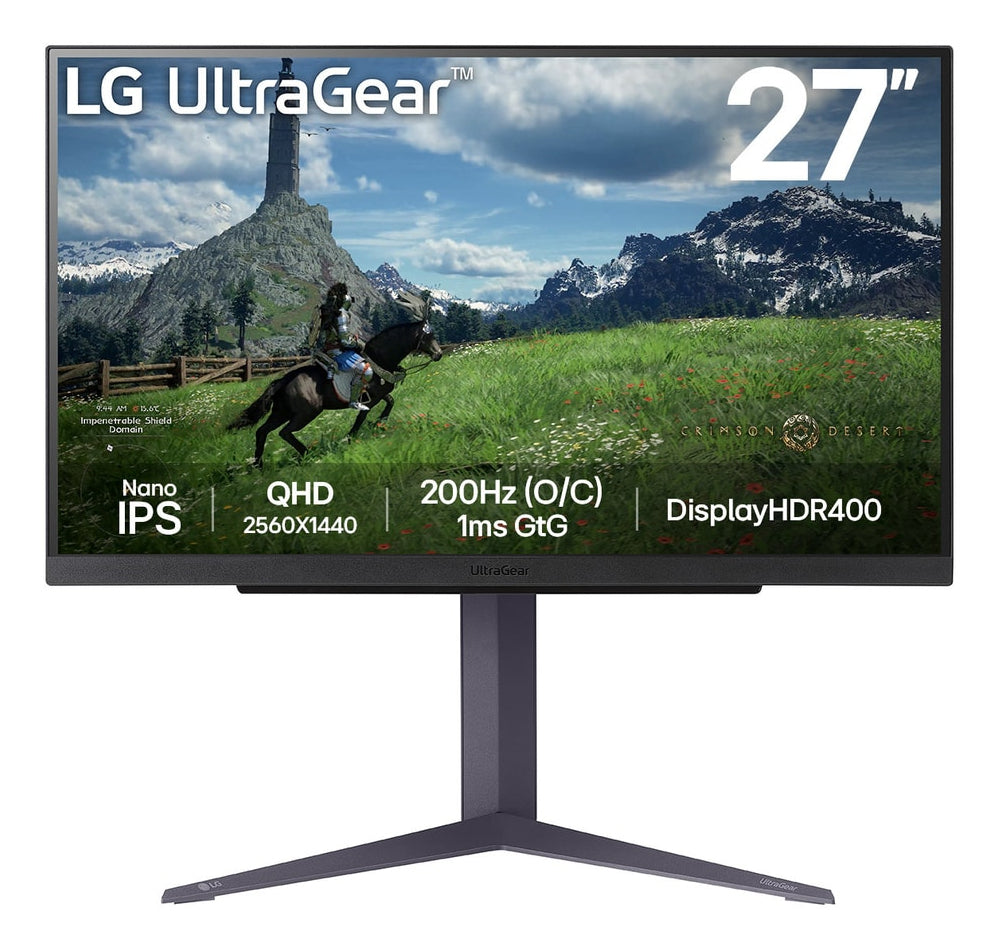 LG 27GS85QX-B écran plat de PC 68,6 cm (27") 2560 x 1440 pixels Quad HD LCD Noir