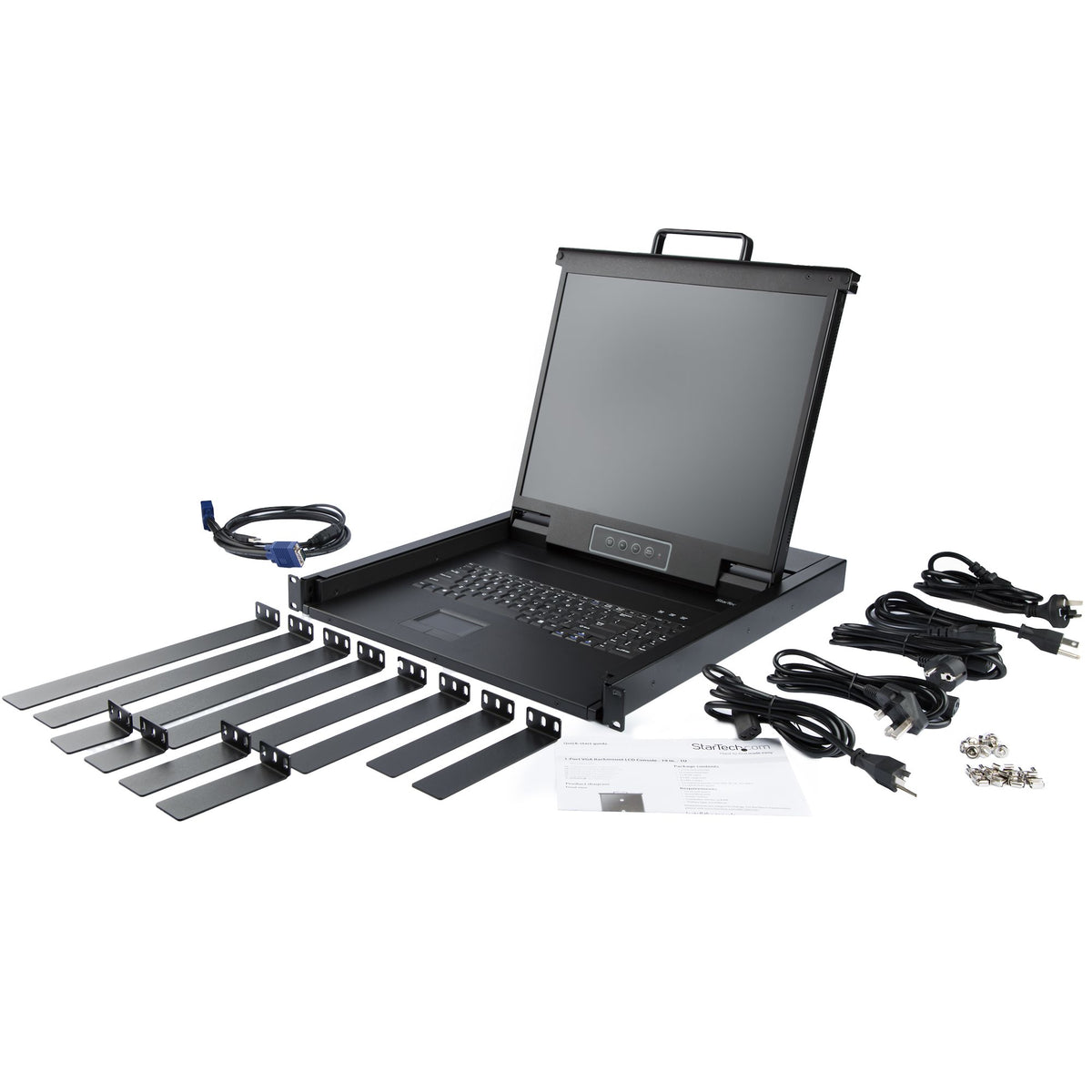 StarTech.com Console KVM 1U à un port pour rack serveur 19 pouces