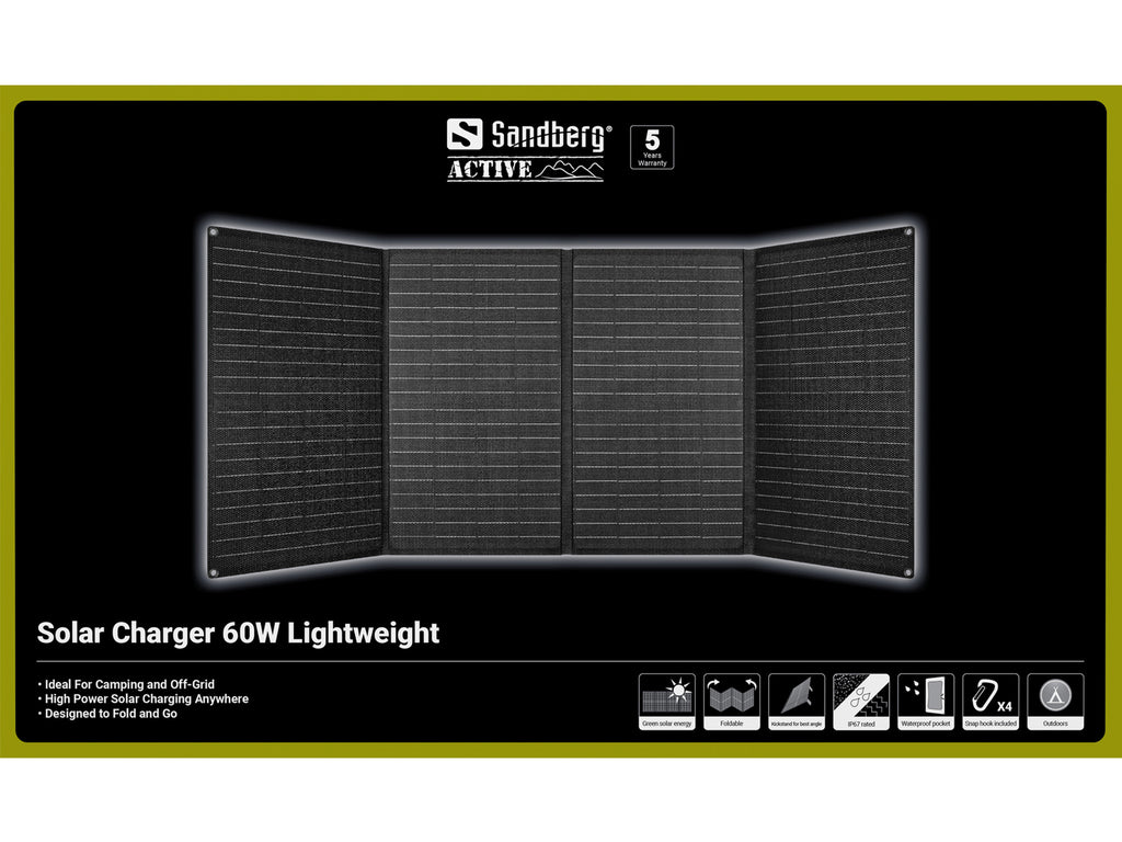 Sandberg Sandberg 421-43 chargeur d'appareils mobiles Universel Noir Solaire Extérieure