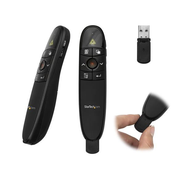 StarTech.com Télécommande de Présentation Sans Fil avec Pointeur Laser, Portée 27 m