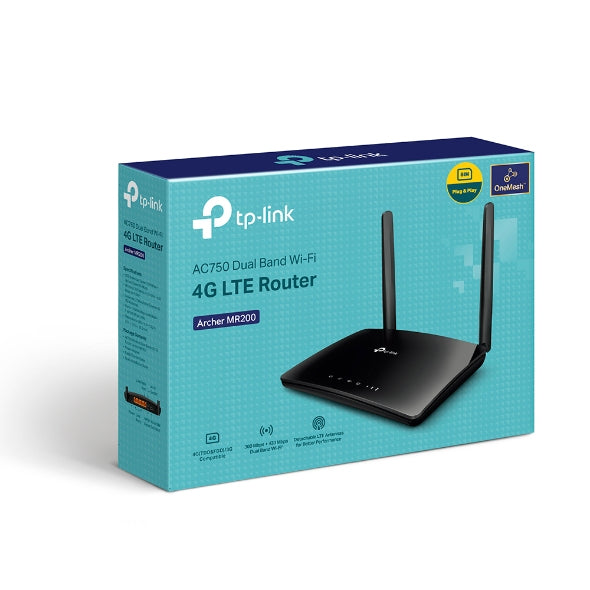 TP-Link Archer MR202 routeur sans fil Fast Ethernet Bi-bande (2,4 GHz / 5 GHz) Noir