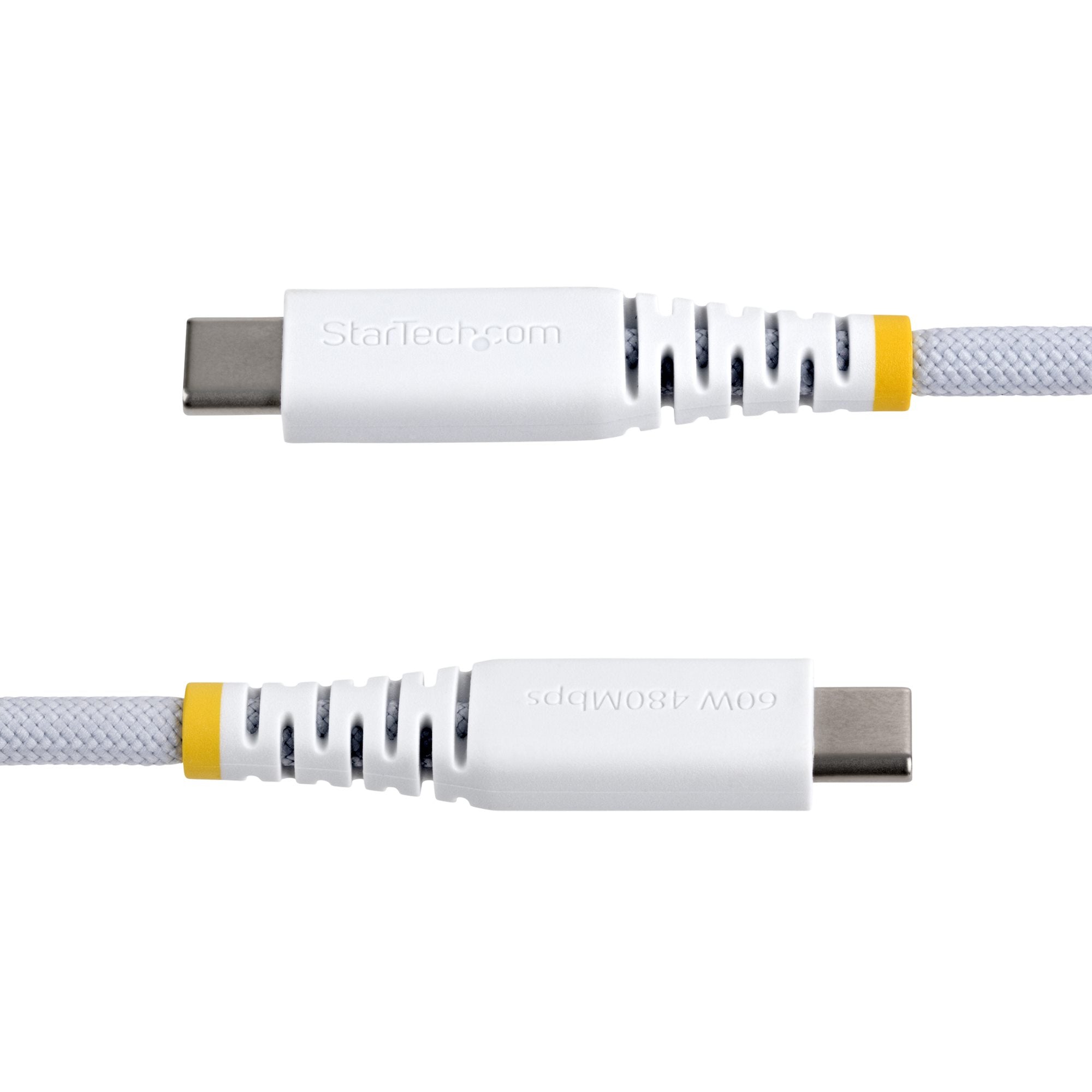 StarTech.com USB2CC15CMNCBRWH câble USB USB 2.0 0,15 m USB C 0,48 Gbit/s 60 W Blanc