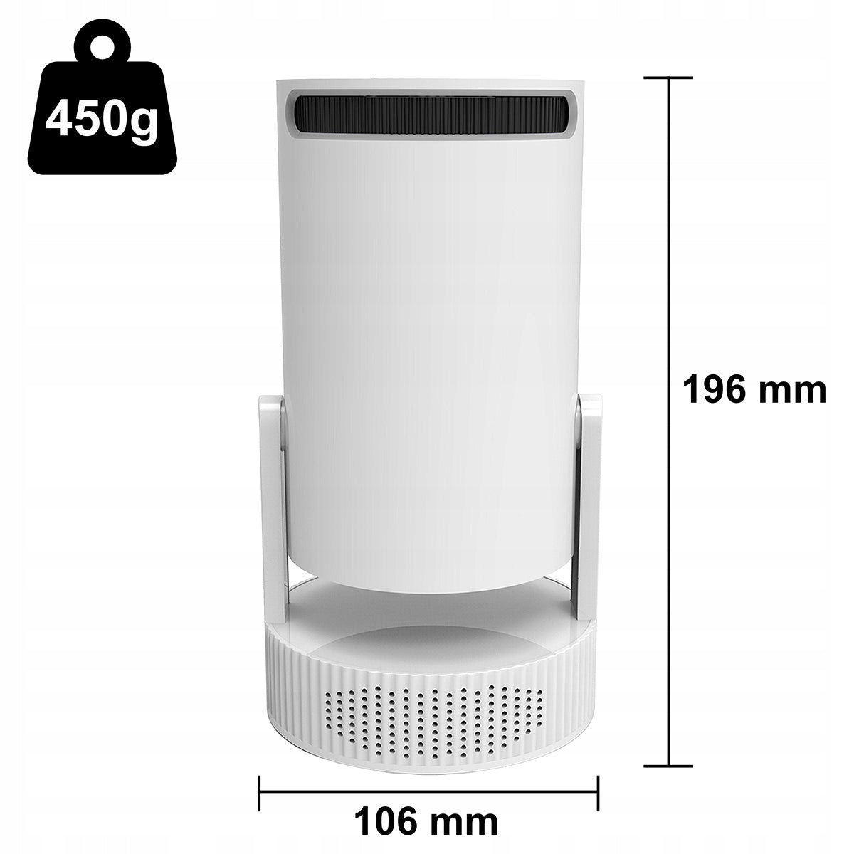 Mini-projecteur Android portable avec Wi-Fi, projection Full HD et Bluetooth, équipé d'une batterie Zenwire K400