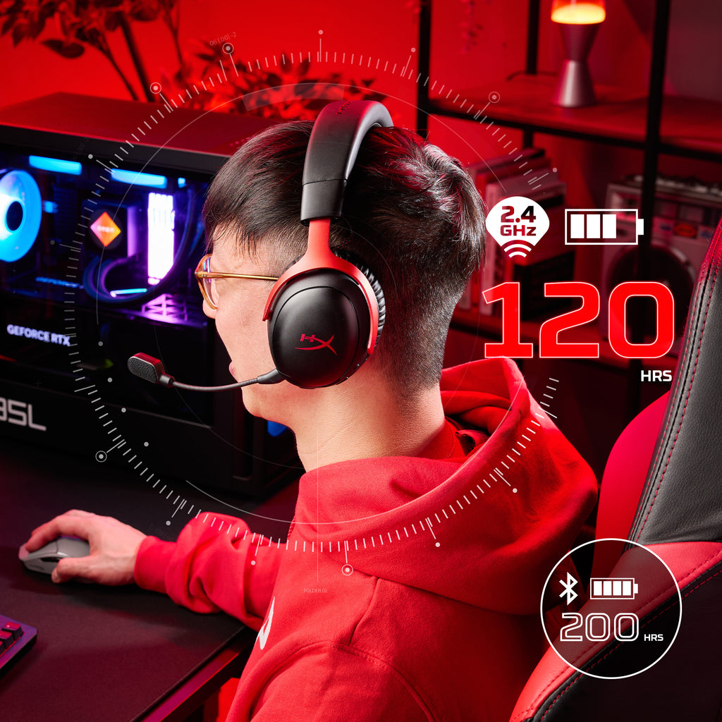 HyperX Cloud III S Casque Gamer Sans Fil, Blanc