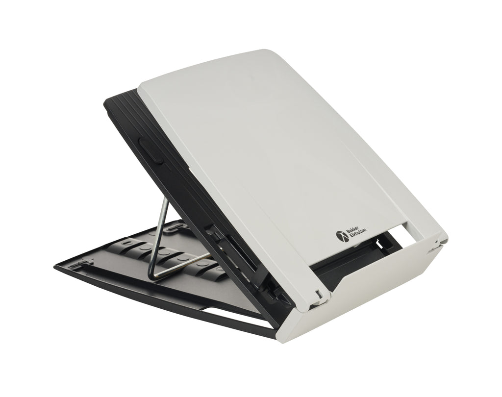 BakkerElkhuizen Ergo-Q 330 Circular Support de Laptop 17 pouces, Noir et Gris