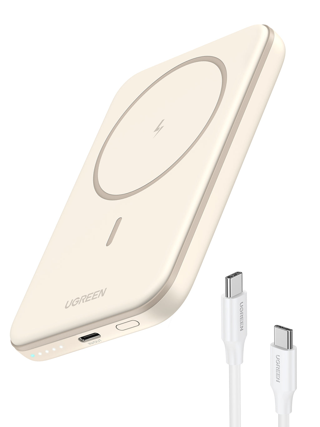 Ugreen 25207 banque d'alimentation électrique 5000 mAh Recharge sans fil Noir