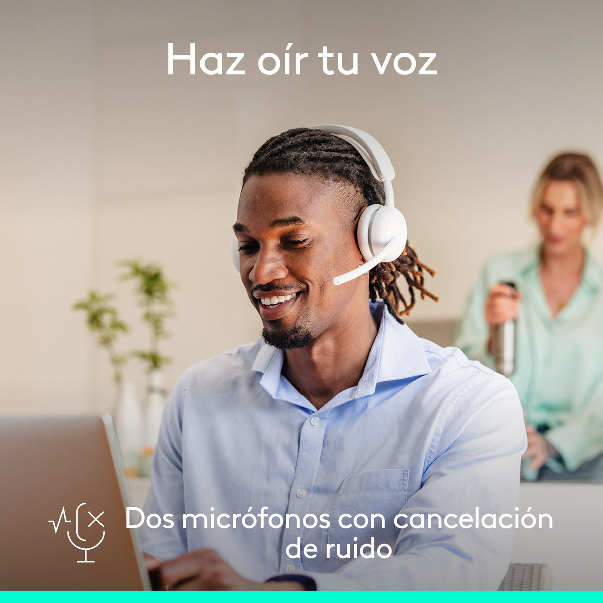 Logitech Zone Wireless 2 ES Casque Filaire et Sans Fil, Blanc