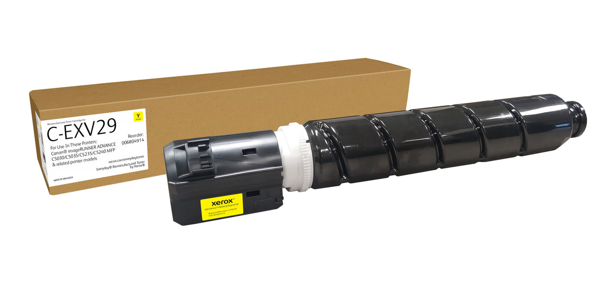 Toner Compatible Reference C-EXV29 (2802B002AB), Couleur Jaune, Capacité Standard