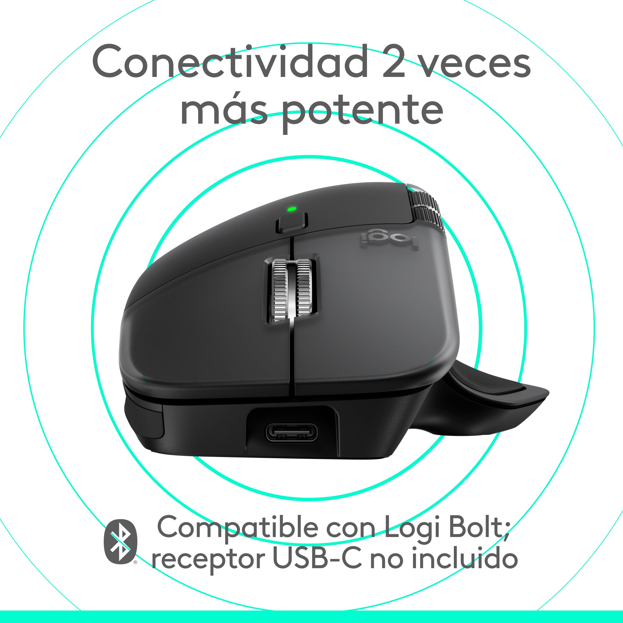 Logitech MX Master 4 for Mac, ratón Bluetooth ergonómico con respuesta háptica avanzada, desplazamiento ultrarrápido, carga USB-C, macOS, iPadOS, Windows Space Black