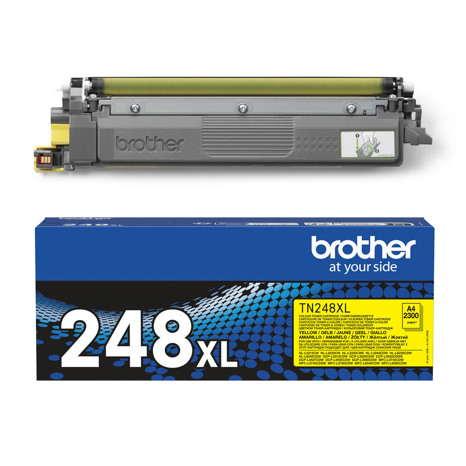 Brother TN-248XLY Cartouche de Toner Haute Capacité, Jaune, Originale
