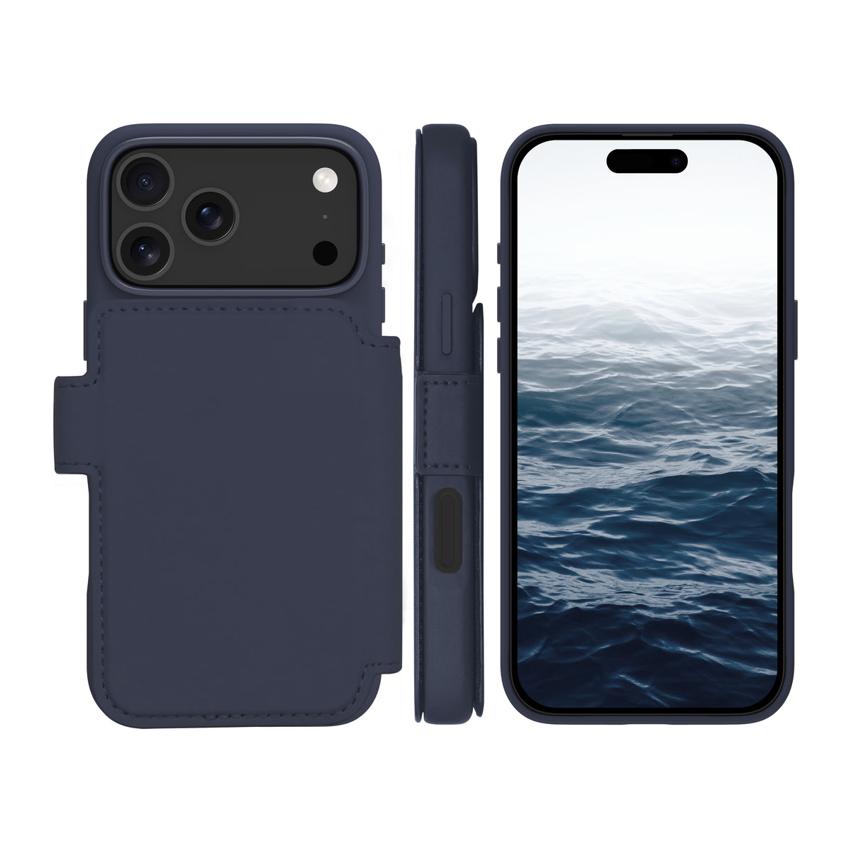 Coque de Protection Folio Lynge MS ICON pour iPhone 17 Pro Max, Bleu