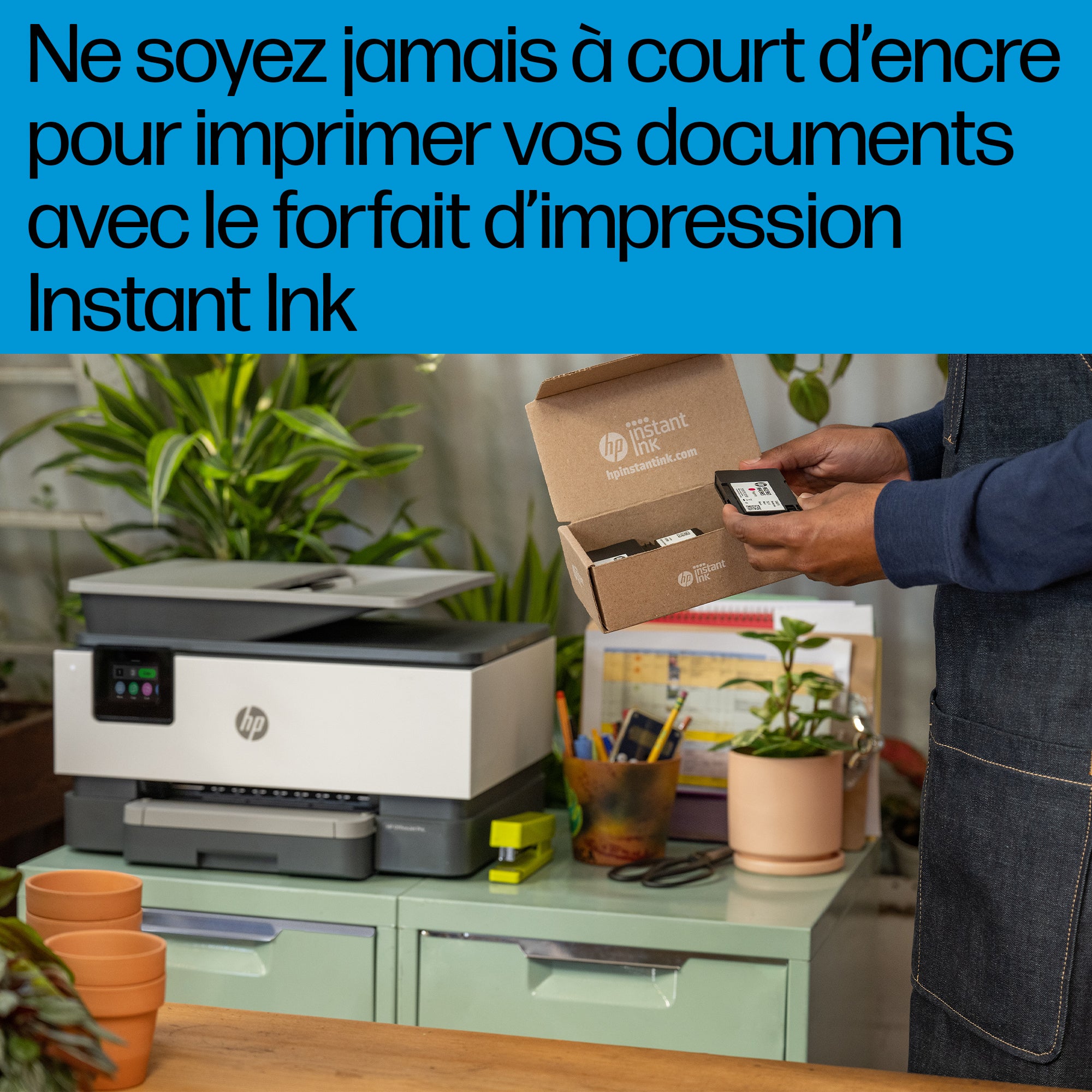 HP OfficeJet Pro 9120e Sans fil All-in-One Couleur Imprimante, Instant Ink; Impression recto-verso