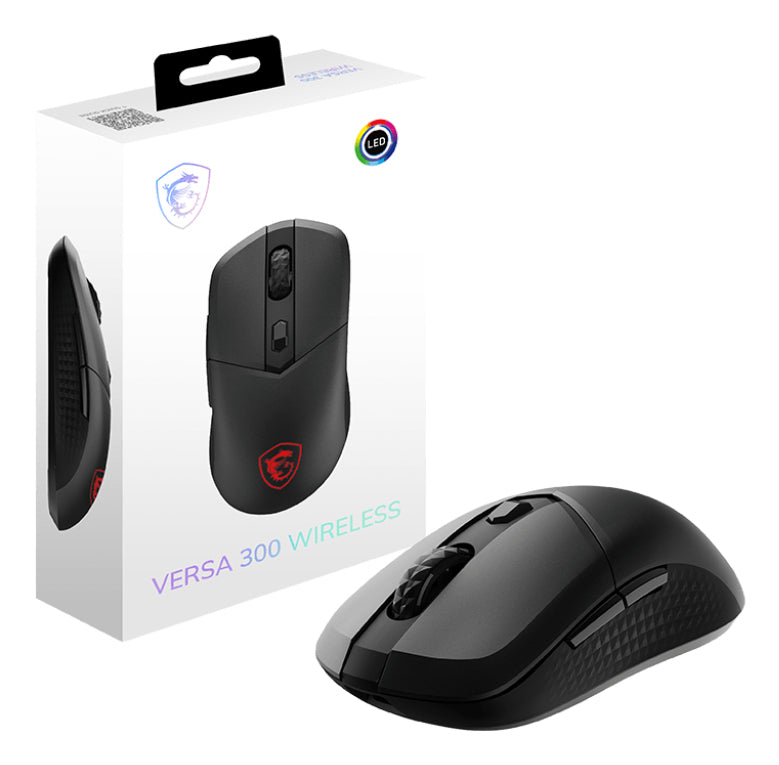 MSI VERSA 300 souris Gaming Droitier RF Wireless + Bluetooth + USB Type-C Optique 8000 DPI