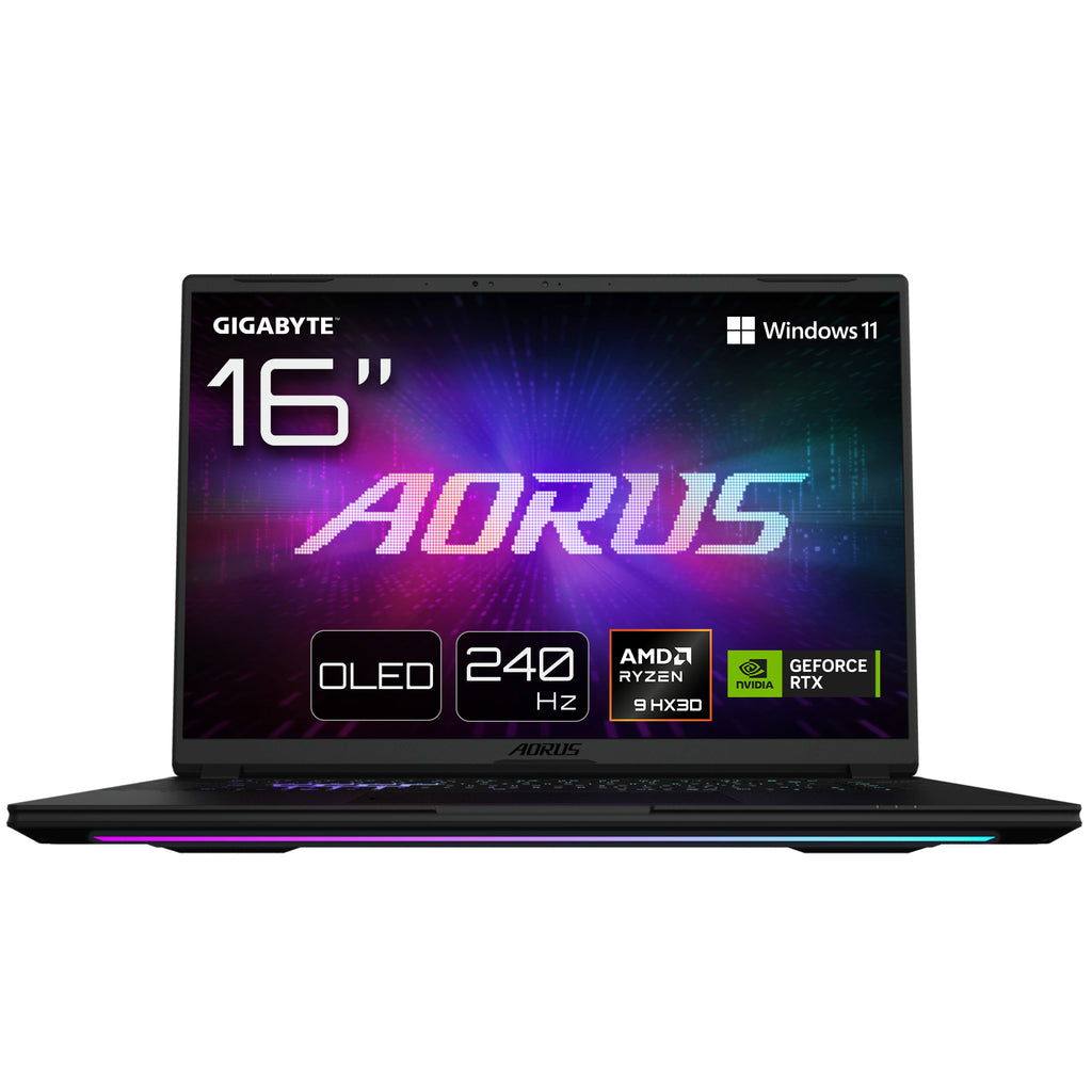 GIGABYTE AORUS MASTER 16 6YJM5DEE65SP laptop 16 2560 x 1600 9955HX3D 32GB 2 TB AMD Radeon 610M Windows 11 Pro