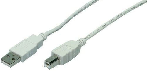 LogiLink Câble USB 2.0 USB-A vers USB-B, 1,8 m, Gris