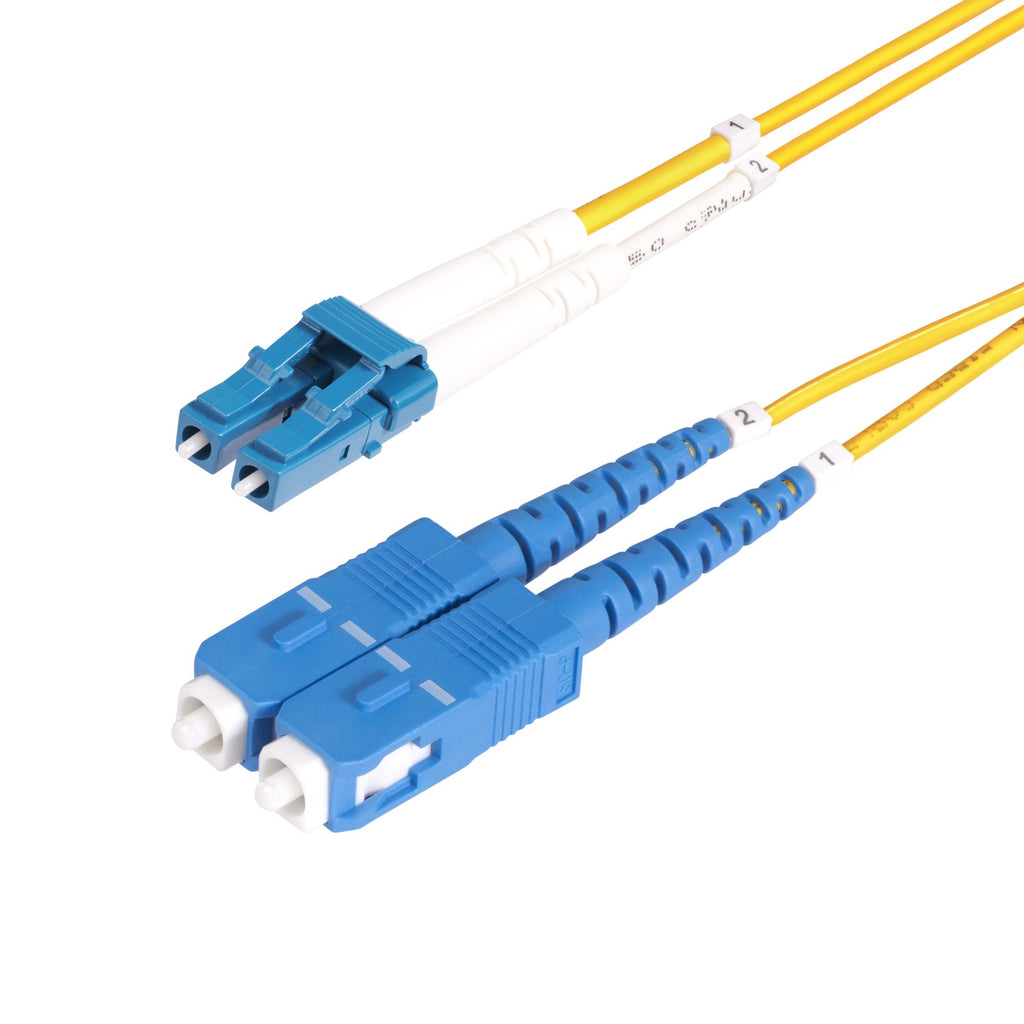 StarTech.com Câble Fibre Optique Duplex Monomode LC vers SC(UPC) OS2 10m, 9/125µm, 100G, LSZH